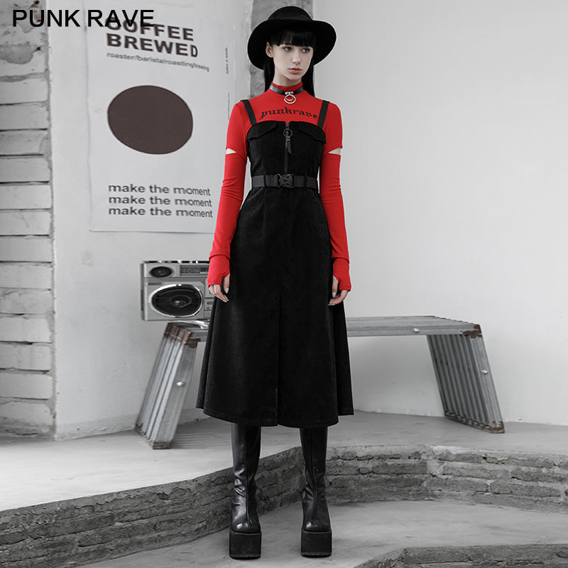 OPQ-885LQF Punk sling workwear dress?-??Punk Rave Clothing