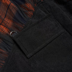 OPQ-892DQF PUNK series mesh stitched plaid high-waisted skirt?-??Punk Rave Clothing