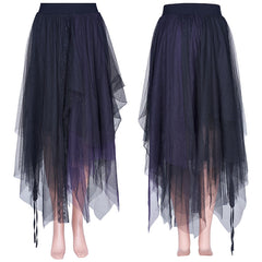 OPQ-930BQF 3D cutting mesh skirt?-??Punk Rave Clothing