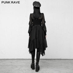 OPQ-933LQF Printed chiffon long dress?-??Punk Rave Clothing