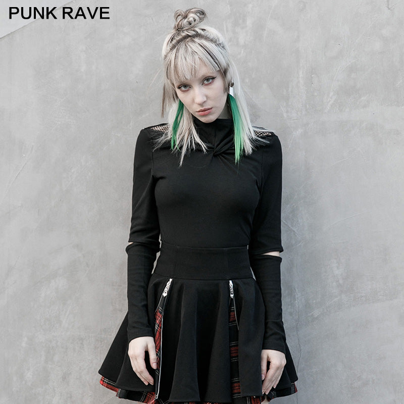 OPT-593TCF Electronic Bionics Fit long sleeves Crack T-shirt?-??Punk Rave Clothing