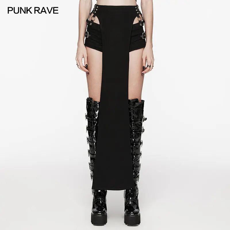 Punk Rave WK-618XDF Removable Strap Sexy Punk Stretch Fantasy Punk Cool Shorts Suit?-??Punk Rave Clothing