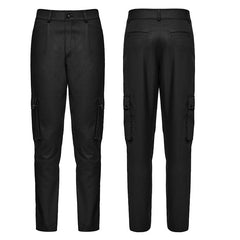 Punk Rave WK-635XCM Minimalist Cargo Darkness Punk Trousers?-??Punk Rave Clothing