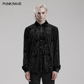 Punk Rave WY-1541CCM Eye-Catching Patterns Gorgeous Goth Man Shirt?-??Punk Rave Clothing