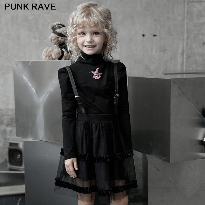 OPQ-894BQF Magic Doll Childrenwear strap mesh bubble skirt?-??Punk Rave Clothing