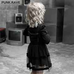 OPQ-894BQF Magic Doll Childrenwear strap mesh bubble skirt?-??Punk Rave Clothing