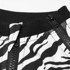 OPT-544 Double zippers Cardigan hoodie?-??Punk Rave Clothing