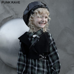 OPY-580MJF Asymmetry turn-down collar short waistcoat?-??Punk Rave Clothing