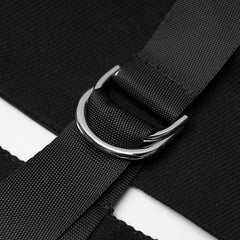 OPY-580MJF Asymmetry turn-down collar short waistcoat?-??Punk Rave Clothing