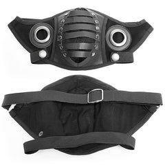 WS-270KZM Steampunk Gothic Face Mask with Leather Rivet Detailing Punk Accessories