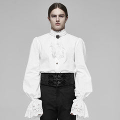 WS-340YDM Elegant black Jacquard Lace-Up Gothic Corset Belt?-??Punk Rave Clothing