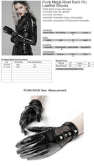 WS-382SSF Punk Accessories Black Studded Mesh Panel Gloves