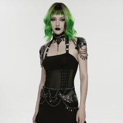 WS-891YDF Punk Accessories Chain Skirt Goth Metal Waist Belt