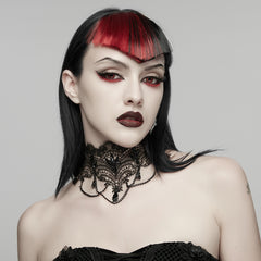 WS-902LHF Elegant Gothic Lace Choker Necklace Victorian Punk Accessories