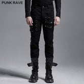 WK-447XCM Punk regular tight pants?-??Punk Rave Clothing