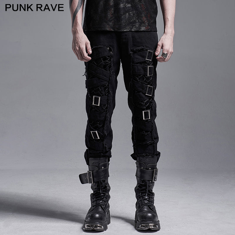 WK-450XCM Punk decadent trousers?-??Punk Rave Clothing