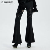 WK-458DDF Gothic flared trousers?-??Punk Rave Clothing