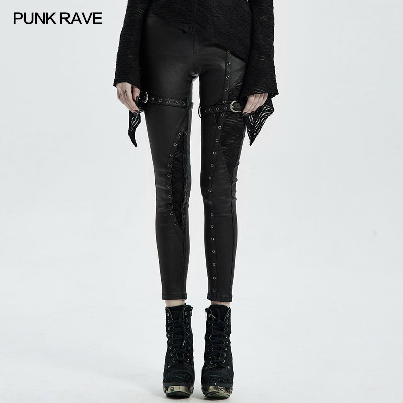 WK-467NCF Punk tight trousers?-??Punk Rave Clothing