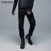 WK-469XCM Punk Straight Long Pants?-??Punk Rave Clothing