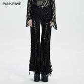 WK-473NCF PUNK female ripped pants?-??Punk Rave Clothing