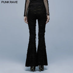 WK-485XCF Gothic flare long pants?-??Punk Rave Clothing