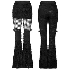 WK-485XCF Gothic flare long pants?-??Punk Rave Clothing