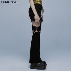 WK-486XCF Punk stylish long pants?-??Punk Rave Clothing