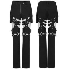 WK-486XCF Punk stylish long pants?-??Punk Rave Clothing