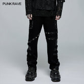 WK-496DQM Punk Stylish Straight Trousers?-??Punk Rave Clothing