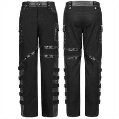 WK-496DQM Punk Stylish Straight Trousers?-??Punk Rave Clothing