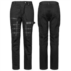 WK-497XCM 2022 Punk Simple Woven Trousers?-??Punk Rave Clothing