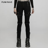 WK-505NCF Punk handsome low waist tight fit pants?-??Punk Rave Clothing