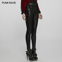 WK-516DDF Gothic exquisite applique leggings?-??Punk Rave Clothing
