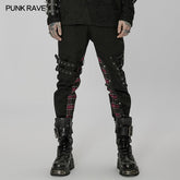 WK-518XCM Handsome Punk spliced pants?-??Punk Rave Clothing