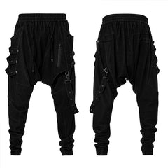 WK-520XCM Post-apocalyptic style loose crotch pants?-??Punk Rave Clothing