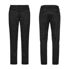 WK-528XCM Goth plaid long pants?-??Punk Rave Clothing