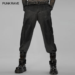 WK-529XCM Post-apocalyptic style tatting pants?-??Punk Rave Clothing