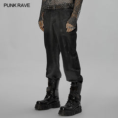 WK-529XCM Post-apocalyptic style tatting pants?-??Punk Rave Clothing