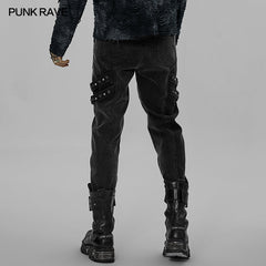 WK-531NCM Post-apocalyptic style pants?-??Punk Rave Clothing