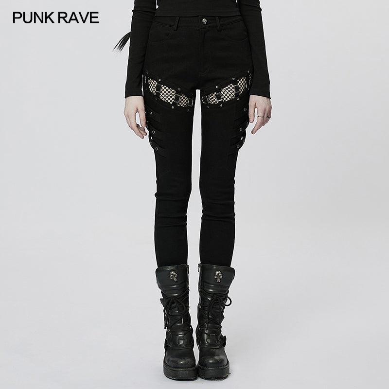 WK-532XCF Punk Sexy Tight Long Pants?-??Punk Rave Clothing