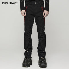 WK-553XCM Punk spider mesh pants?-??Punk Rave Clothing