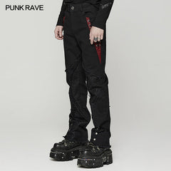 WK-553XCM Punk spider mesh pants?-??Punk Rave Clothing