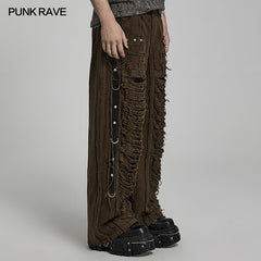 WK-557NCM Doomsday Ripped Pants?-??Punk Rave Clothing