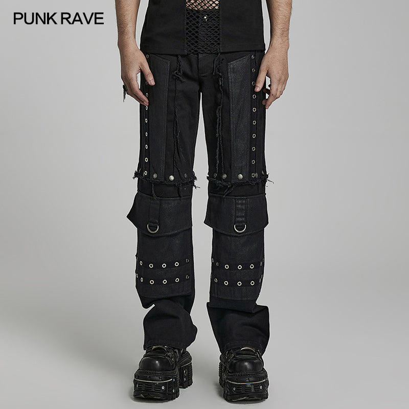 WK-558NCM Punk Detachable Pants?-??Punk Rave Clothing