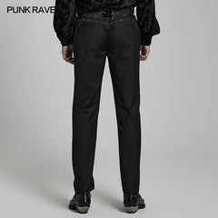 WK-559XCM Gothic regular trousers?-??Punk Rave Clothing