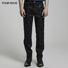 WK-560XCM Gorgeous jacquard trousers?-??Punk Rave Clothing