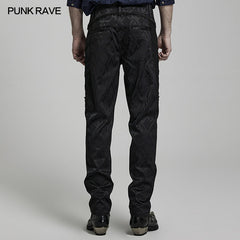 WK-560XCM Gorgeous jacquard trousers?-??Punk Rave Clothing