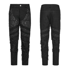 WK-561XCM Goth distressed streetwear pants?-??Punk Rave Clothing