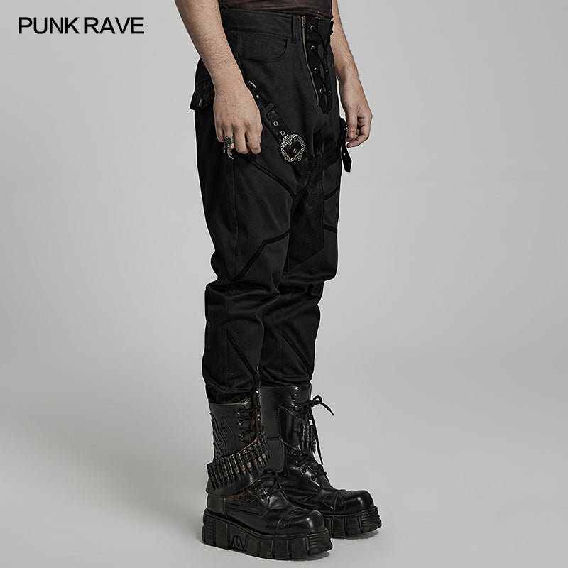 WK-563XCM Handsome Harem Pants?-??Punk Rave Clothing