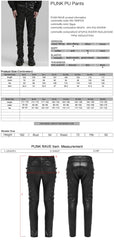 WK-583PCM Edgy black PU Pants with Side Buttoned Accents?-??Punk Rave Clothing
